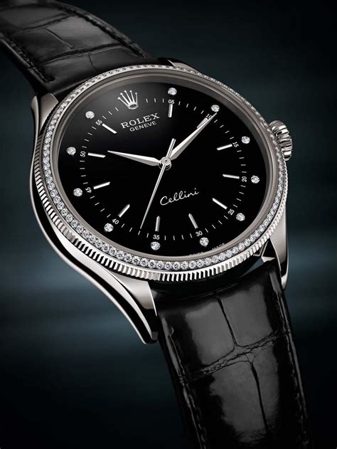 rolex cellini black.